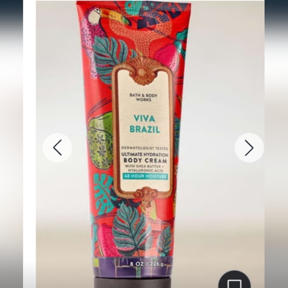 Bath & Body Works Other - Bath & Body Works Viva Brazil Body Cream - Red with Teal & Green Accents